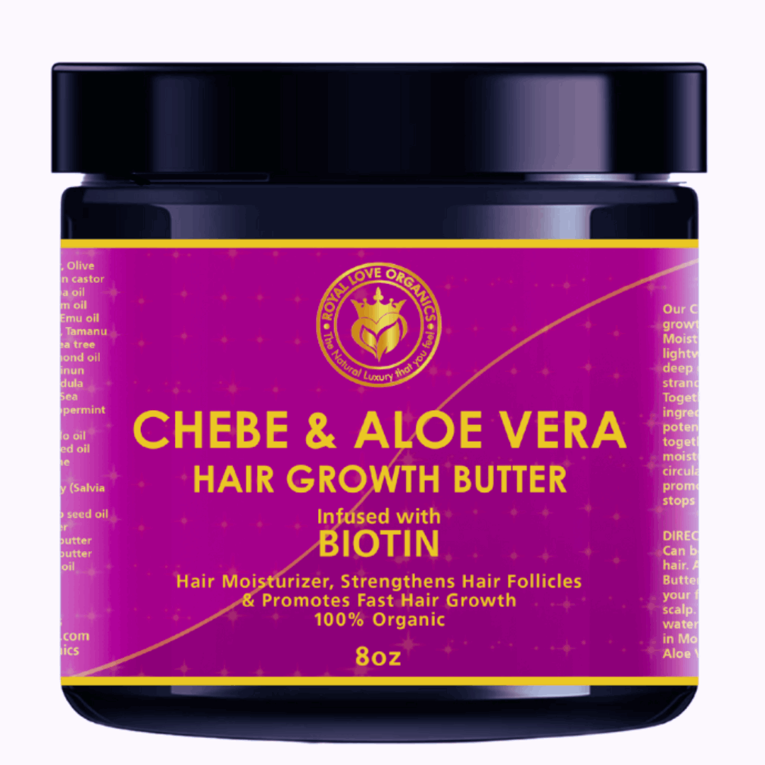 Chebe Hair Butter | Hair growth oil | chebe, chebebutter, chebehairbutter, chebehairgrease, Chebehairgrowth, chebehairgrowthoil, chebehairmix, chebeoil, chebepowder, fast growth oil, fastesthairgrowthoil, Hair growth oil, haircare, healthy hair, healthyhairjourney, hydrating, karkaroil, kinkychicks, moisturizer, organic hair growth oil, organichairgrowth, scalp treatment, toxicfree, women | Royal Love Organics